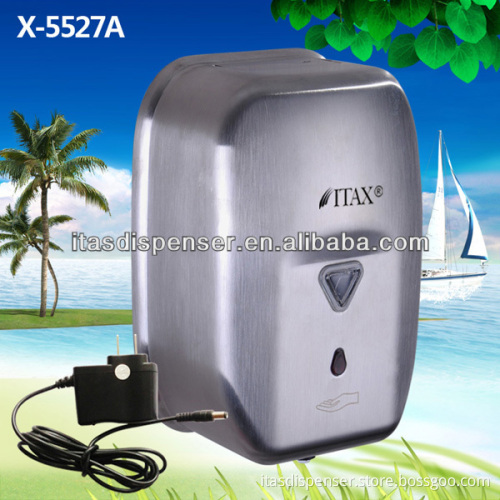 AC Adaptor Satin Stainless Steel Metal Disinfectant Dispensers